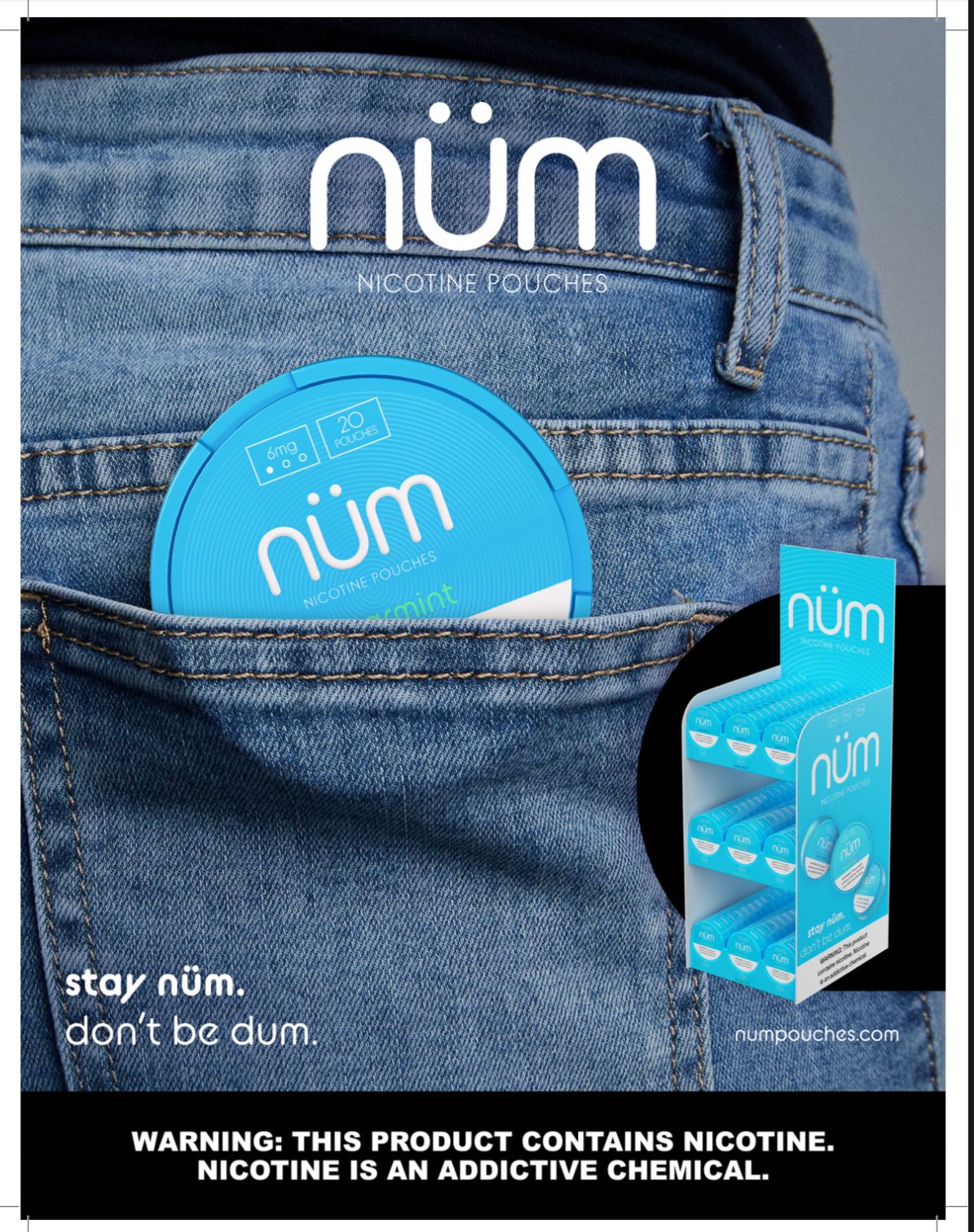 NÜM - Cool Mint 12mg(5pk)
